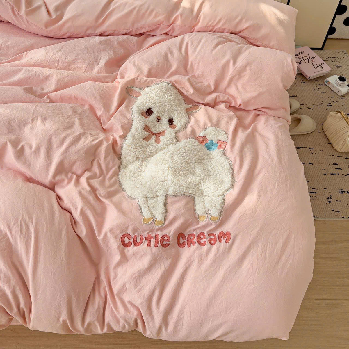 CUTIE CREAM NEVRESİM TAKIMI - Cece Decór