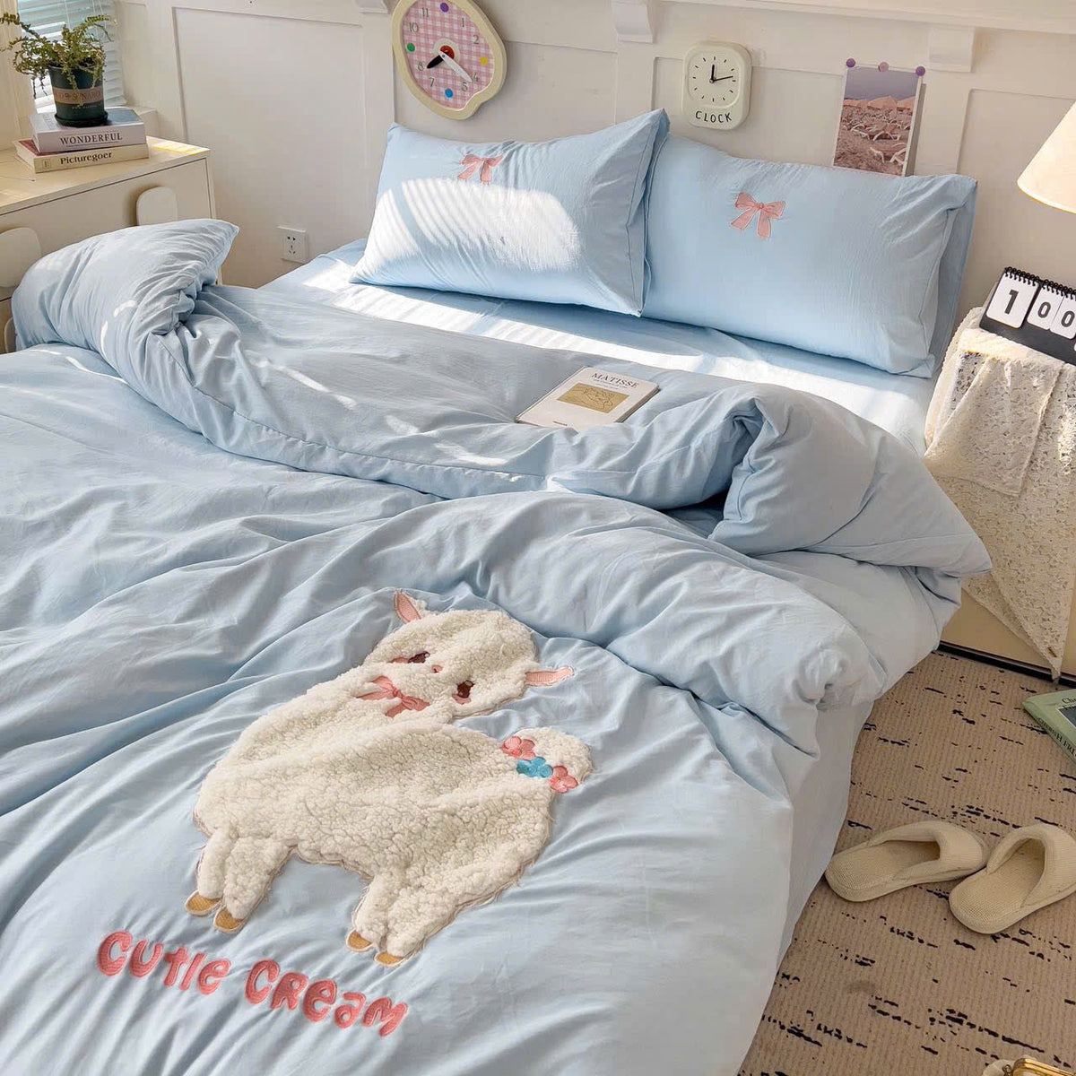 CUTIE CREAM NEVRESİM TAKIMI - Cece Decór