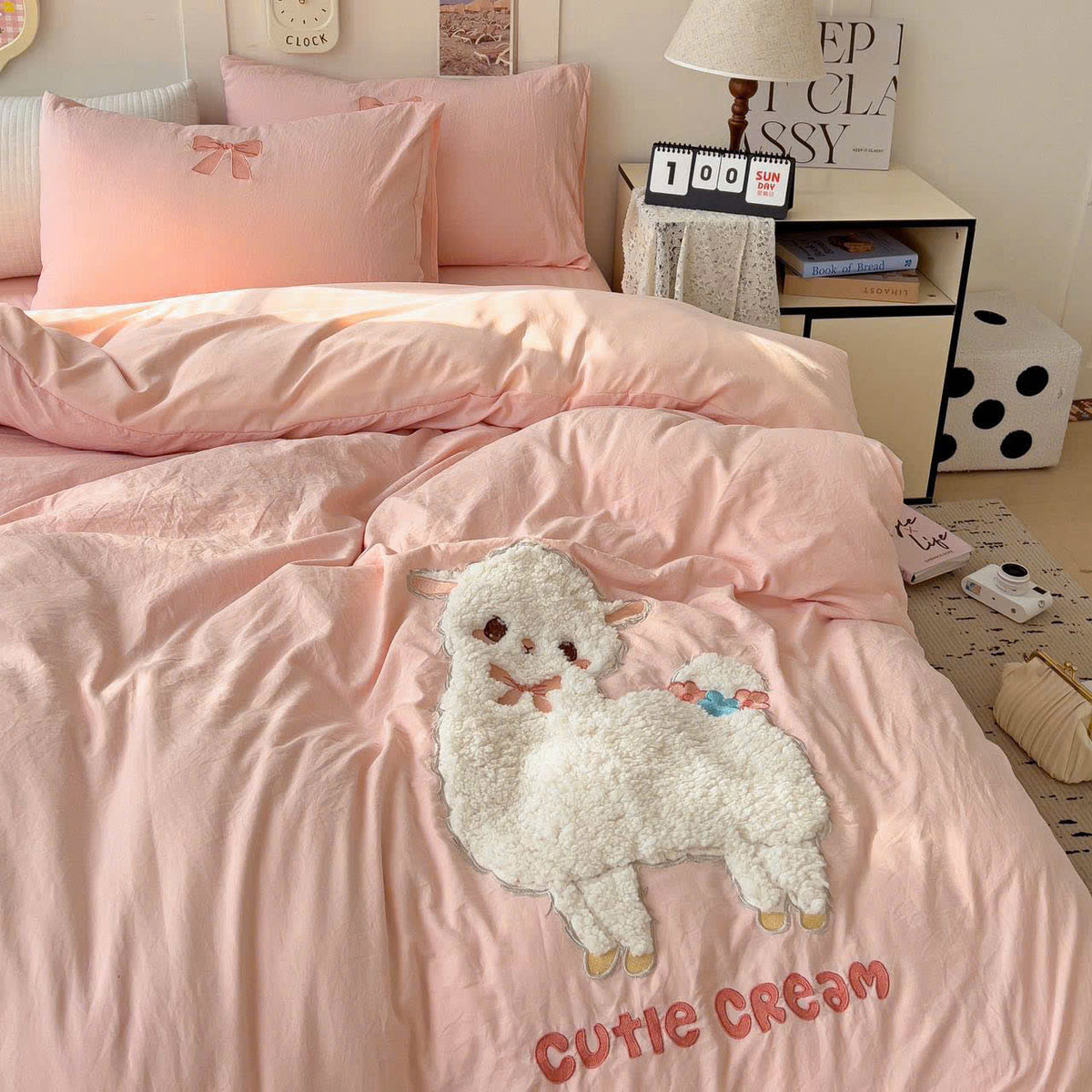 CUTIE CREAM NEVRESİM TAKIMI - Cece Decór
