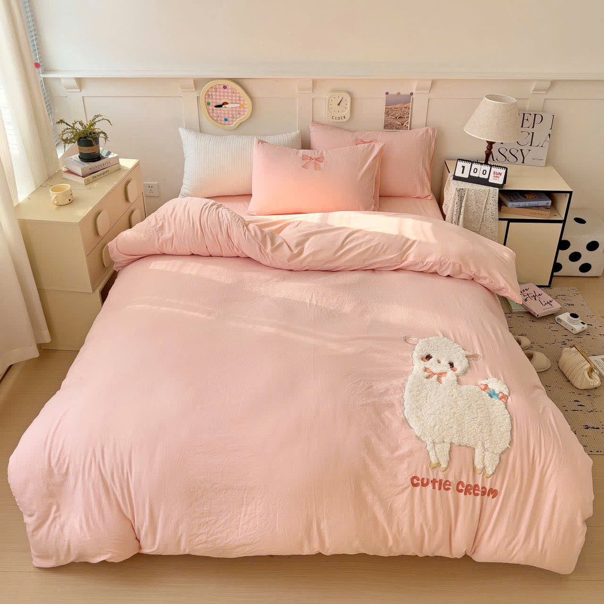 CUTIE CREAM NEVRESİM TAKIMI - Cece Decór