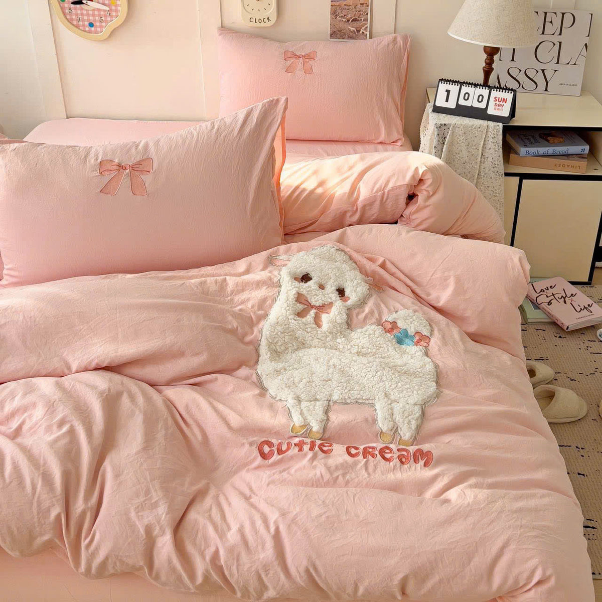 CUTIE CREAM NEVRESİM TAKIMI - Cece Decór