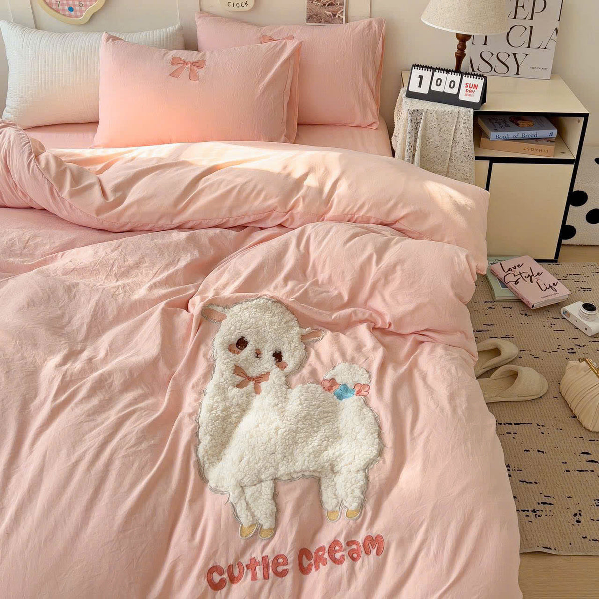 CUTIE CREAM NEVRESİM TAKIMI - Cece Decór