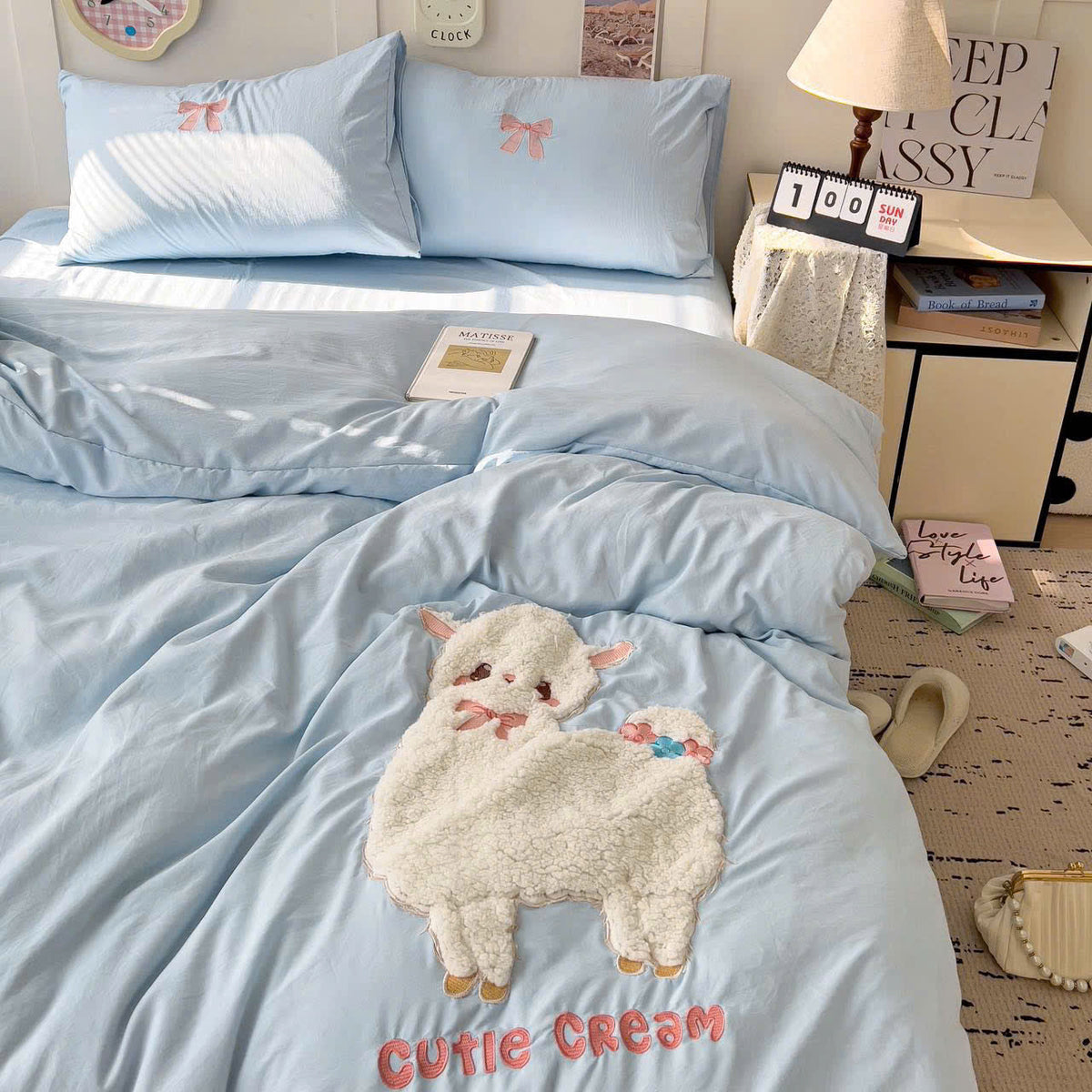 CUTIE CREAM NEVRESİM TAKIMI - Cece Decór