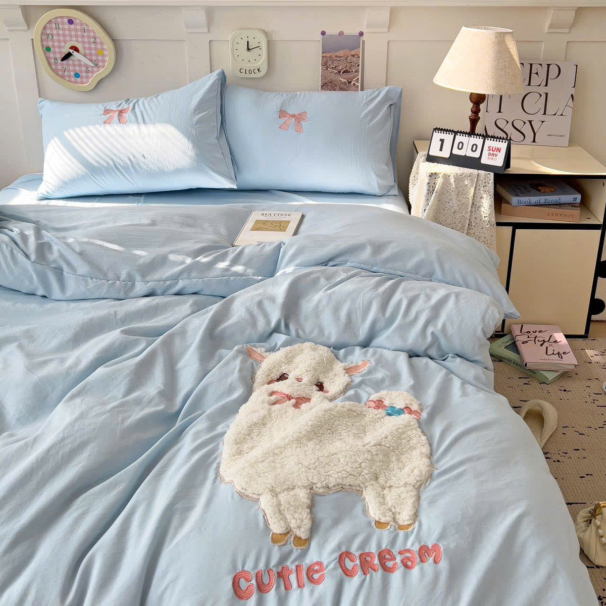 CUTIE CREAM NEVRESİM TAKIMI - Cece Decór