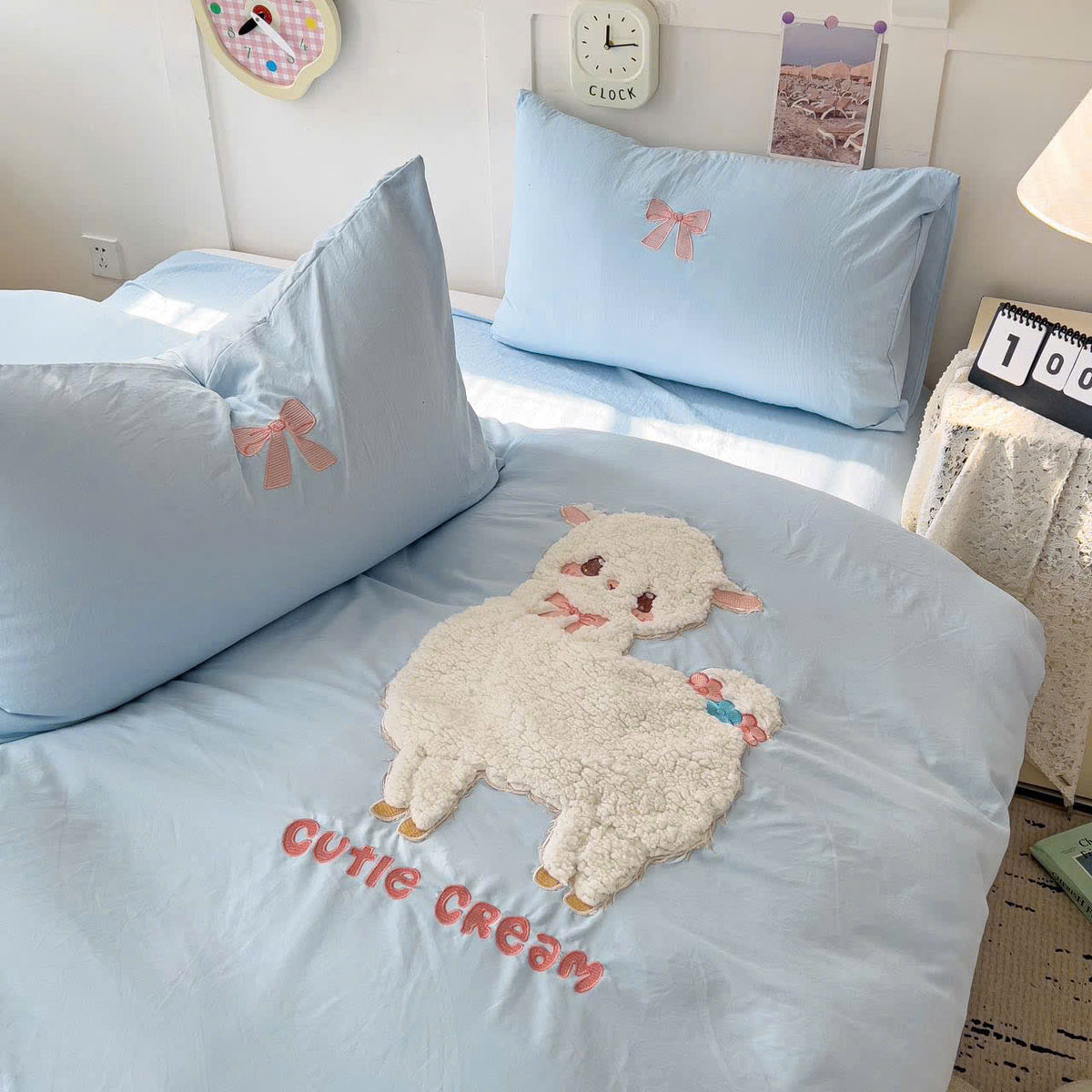 CUTIE CREAM NEVRESİM TAKIMI - Cece Decór