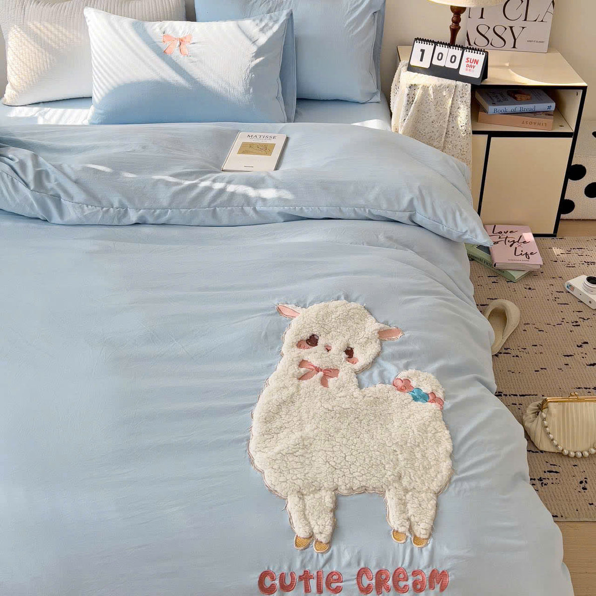 CUTIE CREAM NEVRESİM TAKIMI - Cece Decór