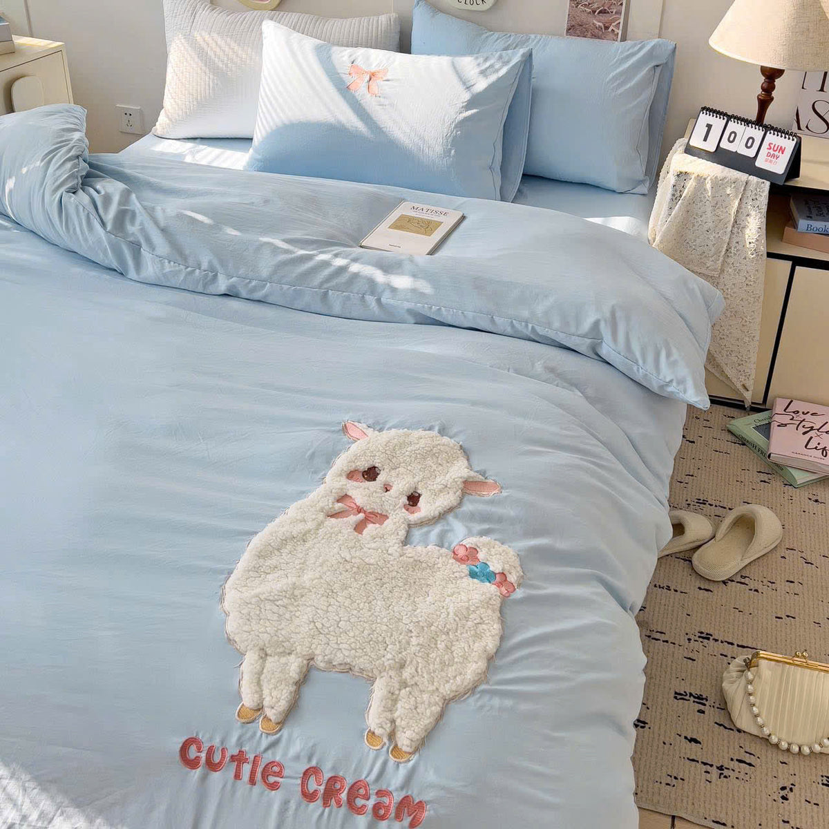 CUTIE CREAM NEVRESİM TAKIMI - Cece Decór
