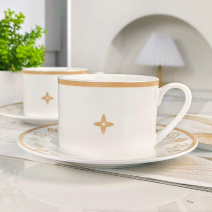 LV FLOWER TILE ÇAY VE KAHVE 2'Lİ SET - Cece Decór