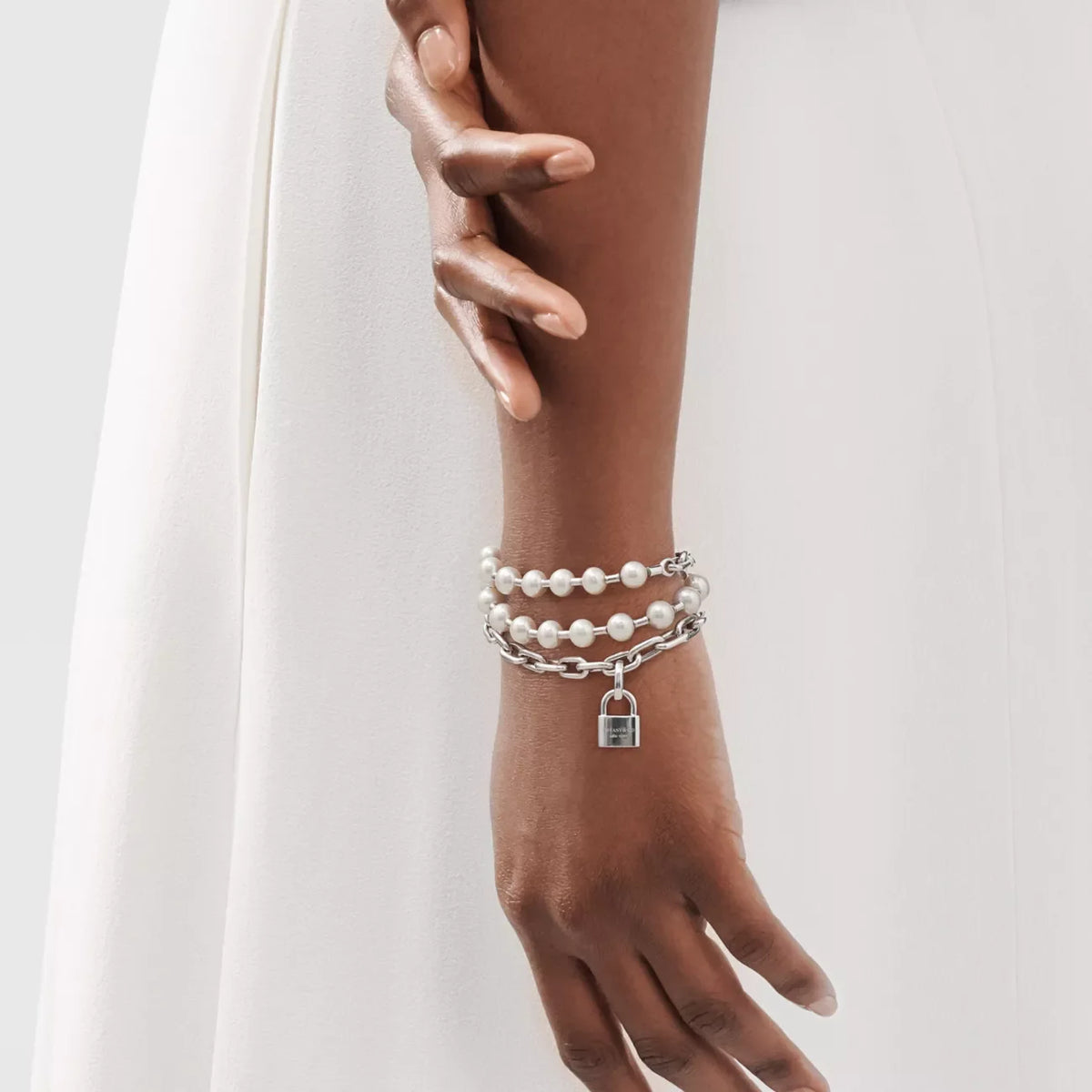HARDWEAR PEARL LOCK BİLEKLİK - Cece Decór