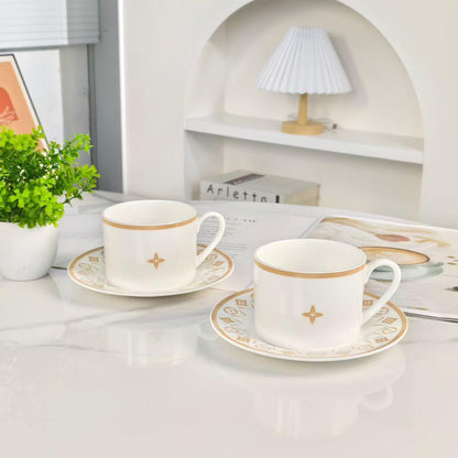 LV FLOWER TILE ÇAY VE KAHVE 2'Lİ SET - Cece Decór