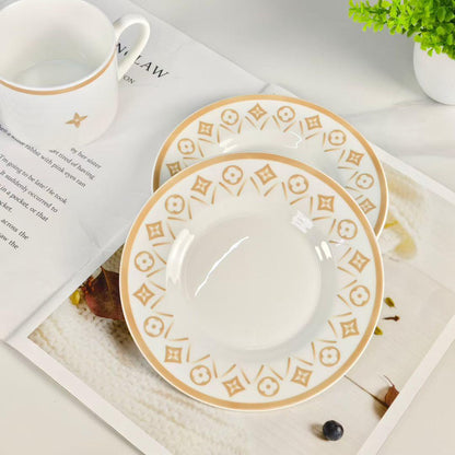 LV FLOWER TILE ÇAY VE KAHVE 2'Lİ SET - Cece Decór