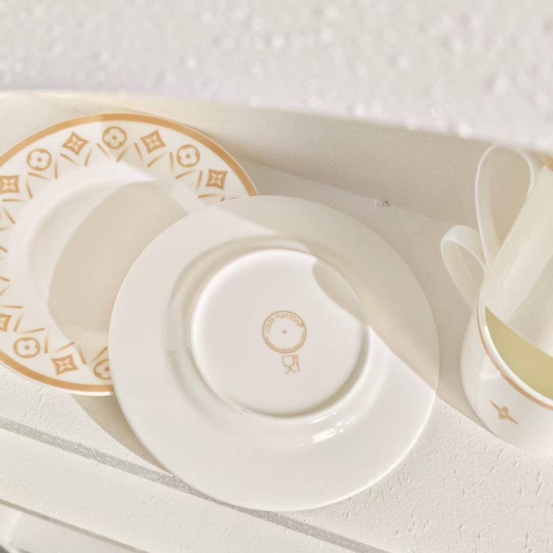 LV FLOWER TILE ÇAY VE KAHVE 2'Lİ SET - Cece Decór