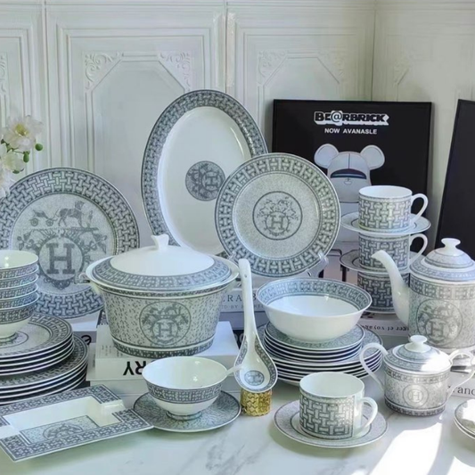 HMS SILVER MOSAIC LUXE 58 PARÇA YEMEK SETİ