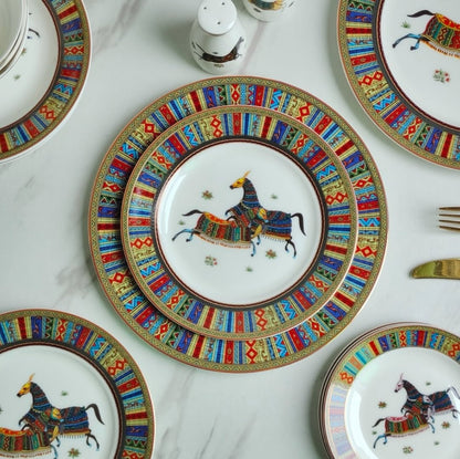 HORSE LUXE 58 PARÇA YEMEK SETİ - Cece Decór