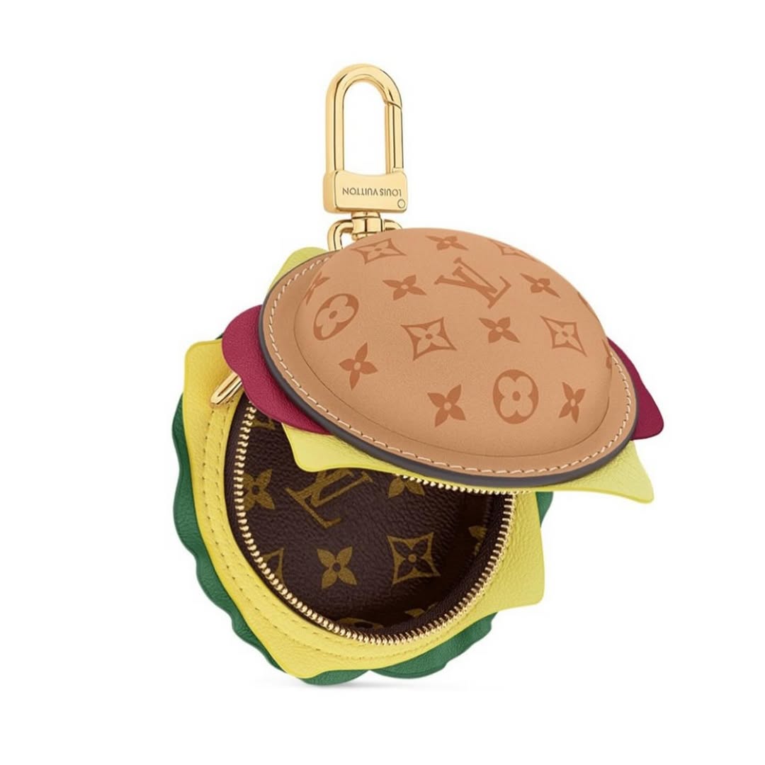 LV BURGER AIRPODS ÇANTASI VE ANAHTARLIK - Cece Decór
