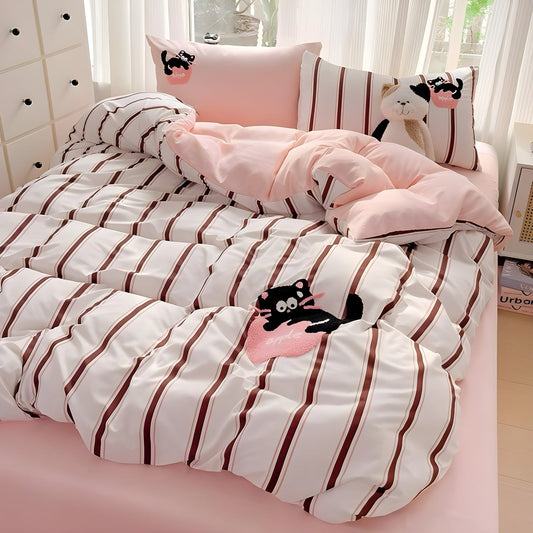 APPLE CAT NEVRESİM TAKIMI - Cece Decór