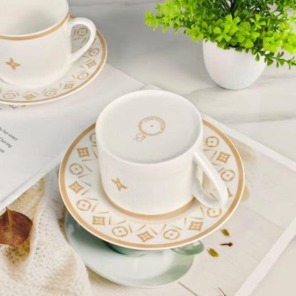 LV FLOWER TILE ÇAY VE KAHVE 2'Lİ SET - Cece Decór