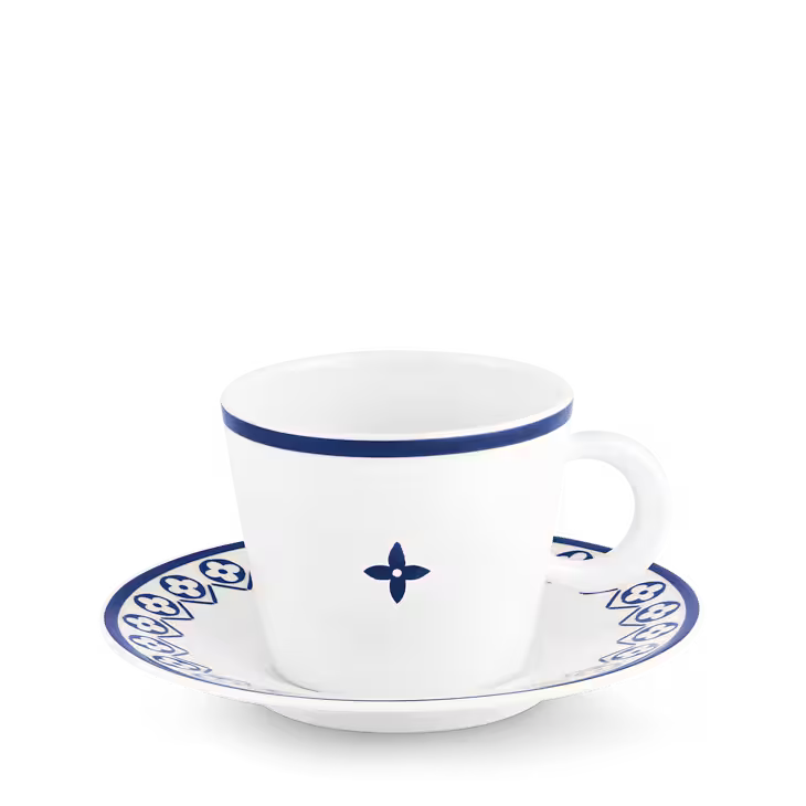 LV FLOWER TILE ÇAY VE KAHVE 2'Lİ SET - Cece Decór