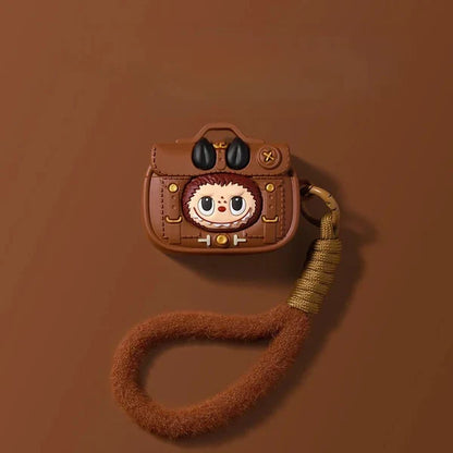 POP MART LABUBU DERİ ÇANTA STİLİ AIRPODS KILIFI - Cece Decór