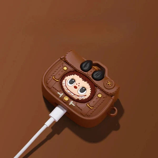 POP MART LABUBU DERİ ÇANTA STİLİ AIRPODS KILIFI - Cece Decór
